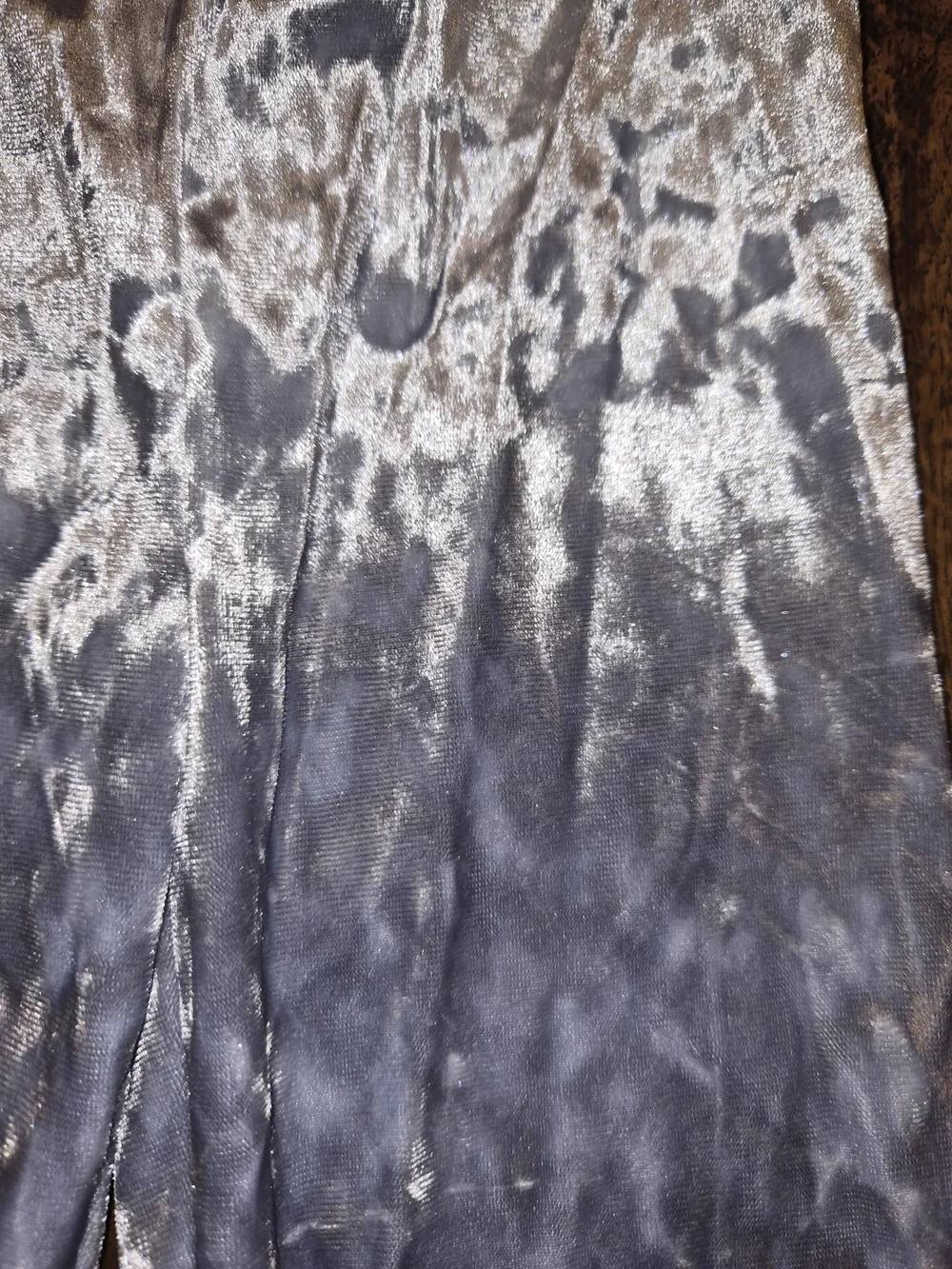 OshKosh B'gosh Silver Gray Blue.Crushed Velvet Kids Leggings 4T